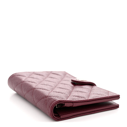 Chanel Caviar Quilted Passport Holder Dark Burgundy 4 of 8