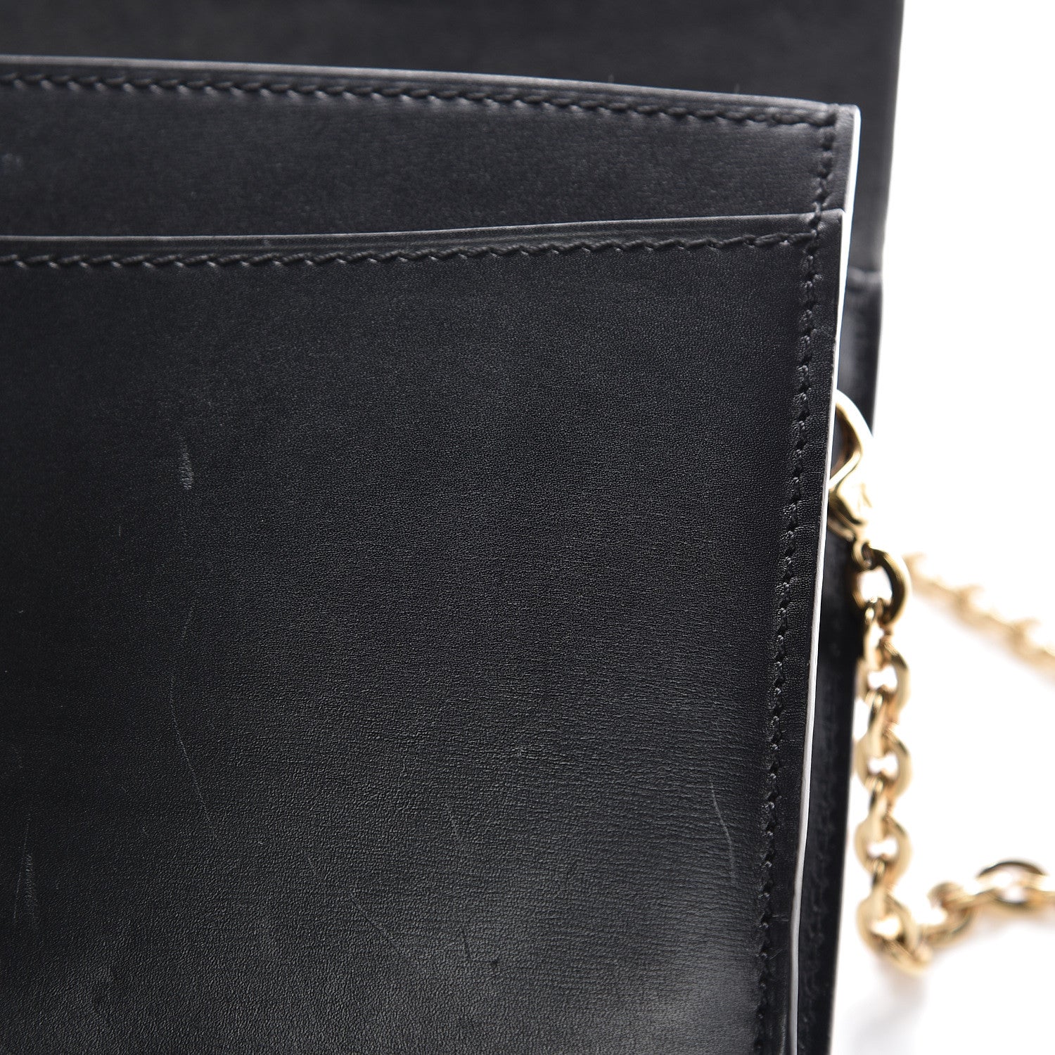 Louis Vuitton Calfskin Chain Louise GM Black 8 of 18