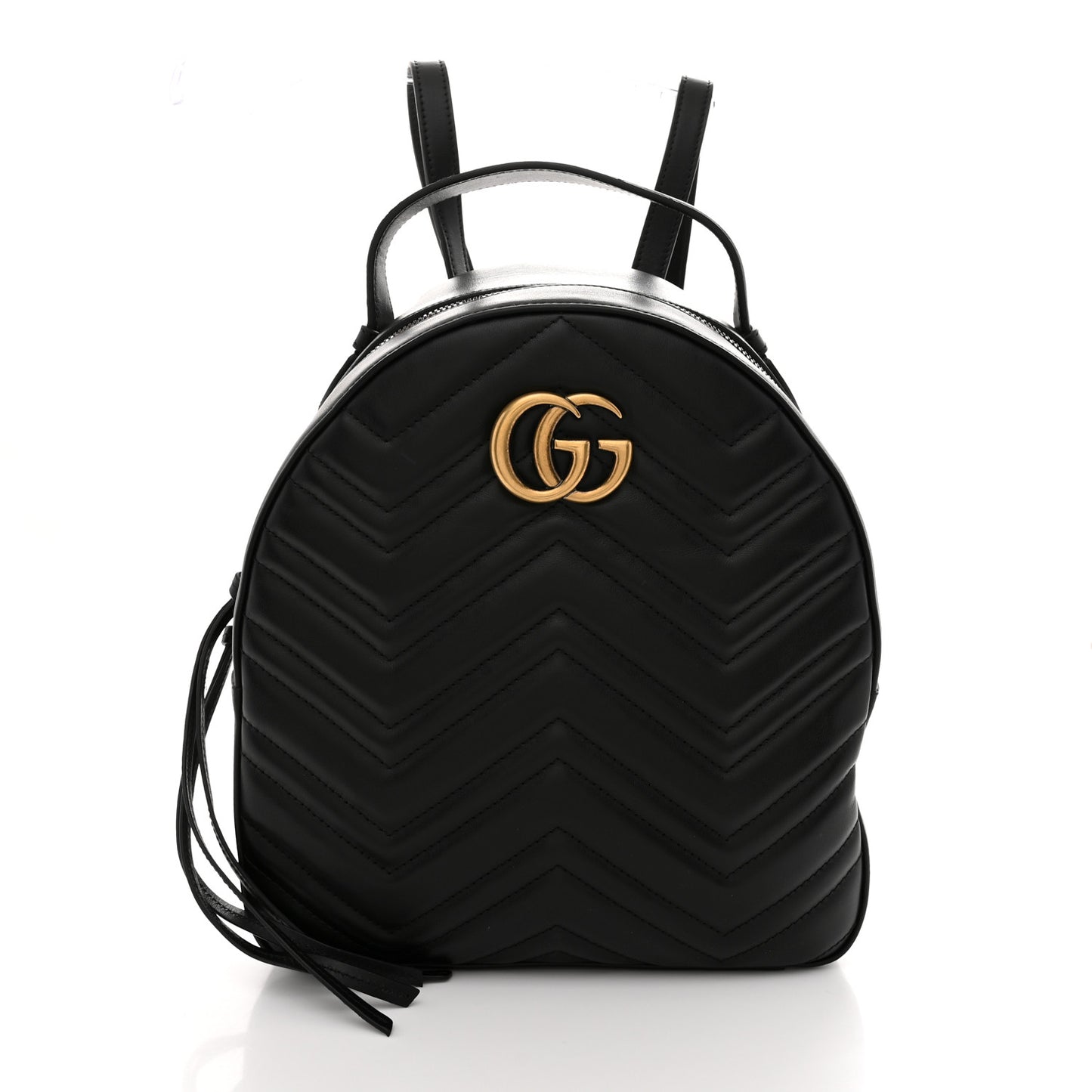 Calfskin Matelasse GG Marmont Dome Backpack Black