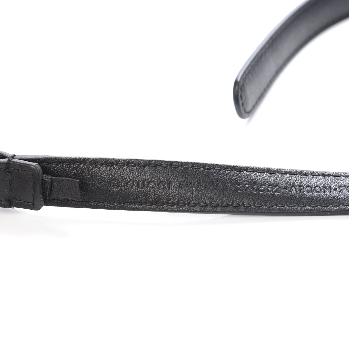 Moon Calfskin Nickel Interlocking G 20mm Belt 70 28 Black