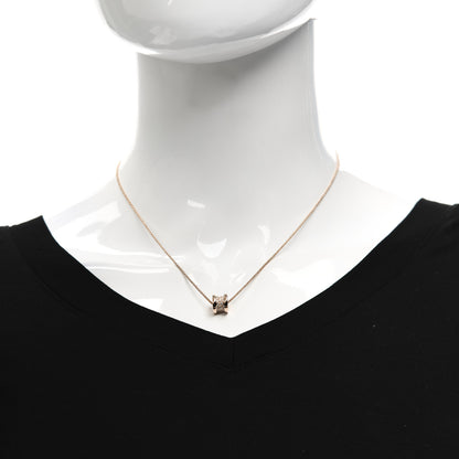 Bulgari 18K Rose Gold Diamond Small B.Zero1 Pave Pendant Necklace 2 of 7
