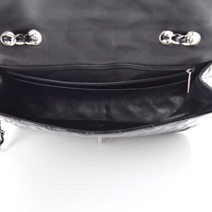 Chanel Patent Quilted Jumbo Single Flap Black 5 of 15
