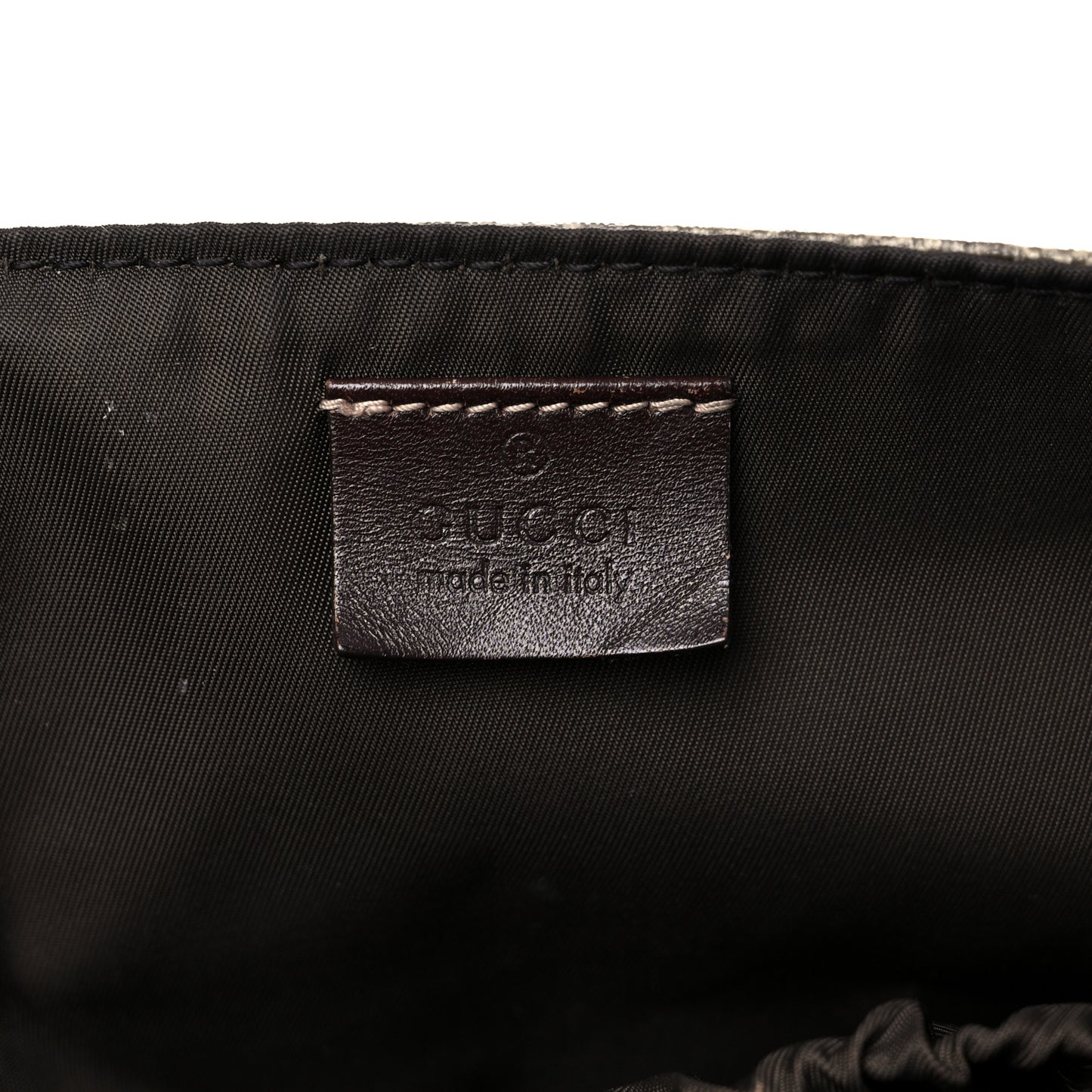 GG Plus Monogram Messenger Diaper Bag Dark Brown