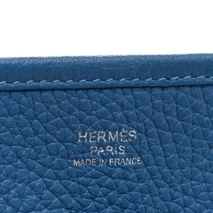 Hermes Taurillon Clemence Amazone Evelyne III PM Mykonos White 6 of 12