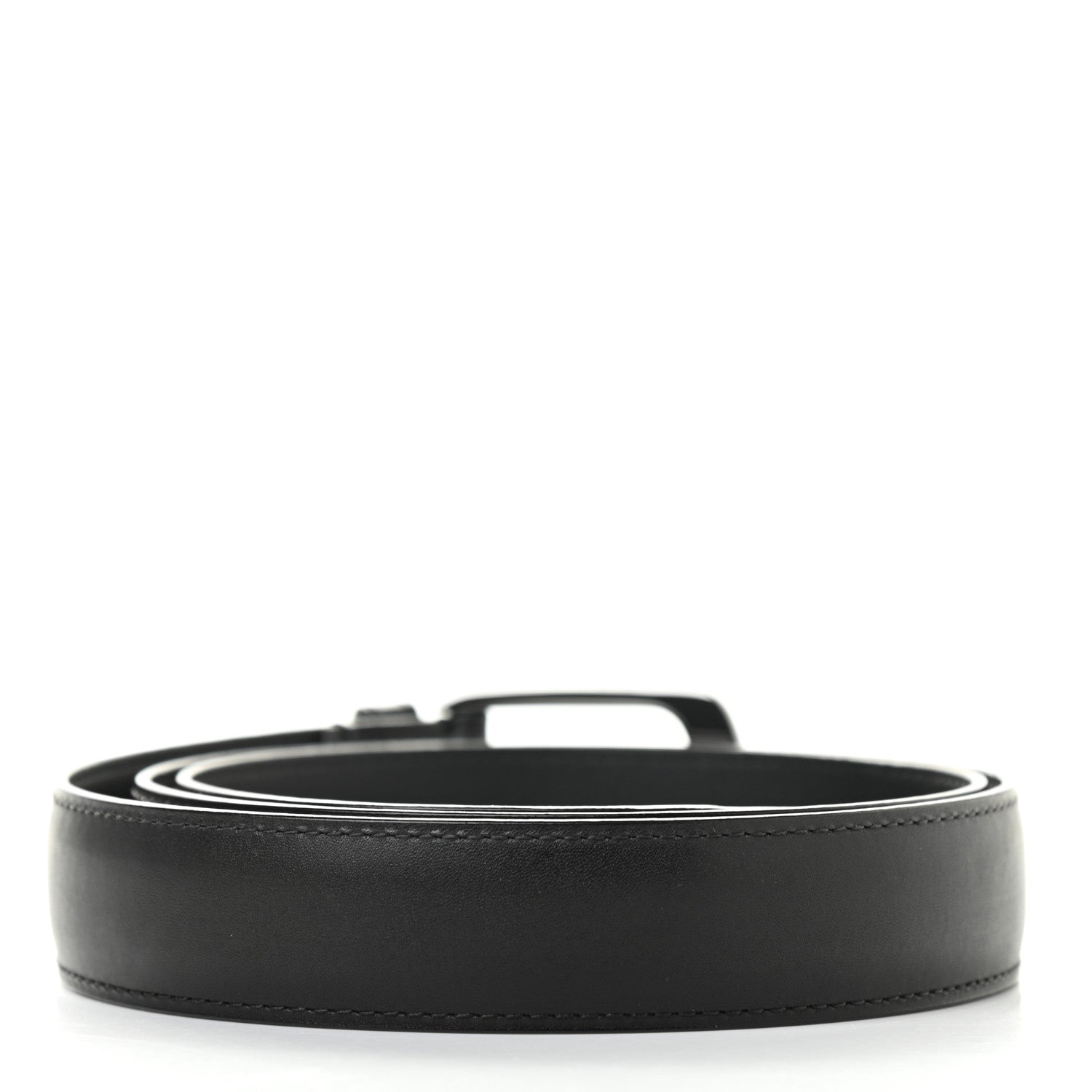 Louis Vuitton Calfskin Belt 100 40 Black 2 of 6
