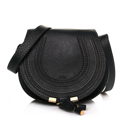 Chloe Calfskin Mini Marcie Round Crossbody Bag Black 1 of 11