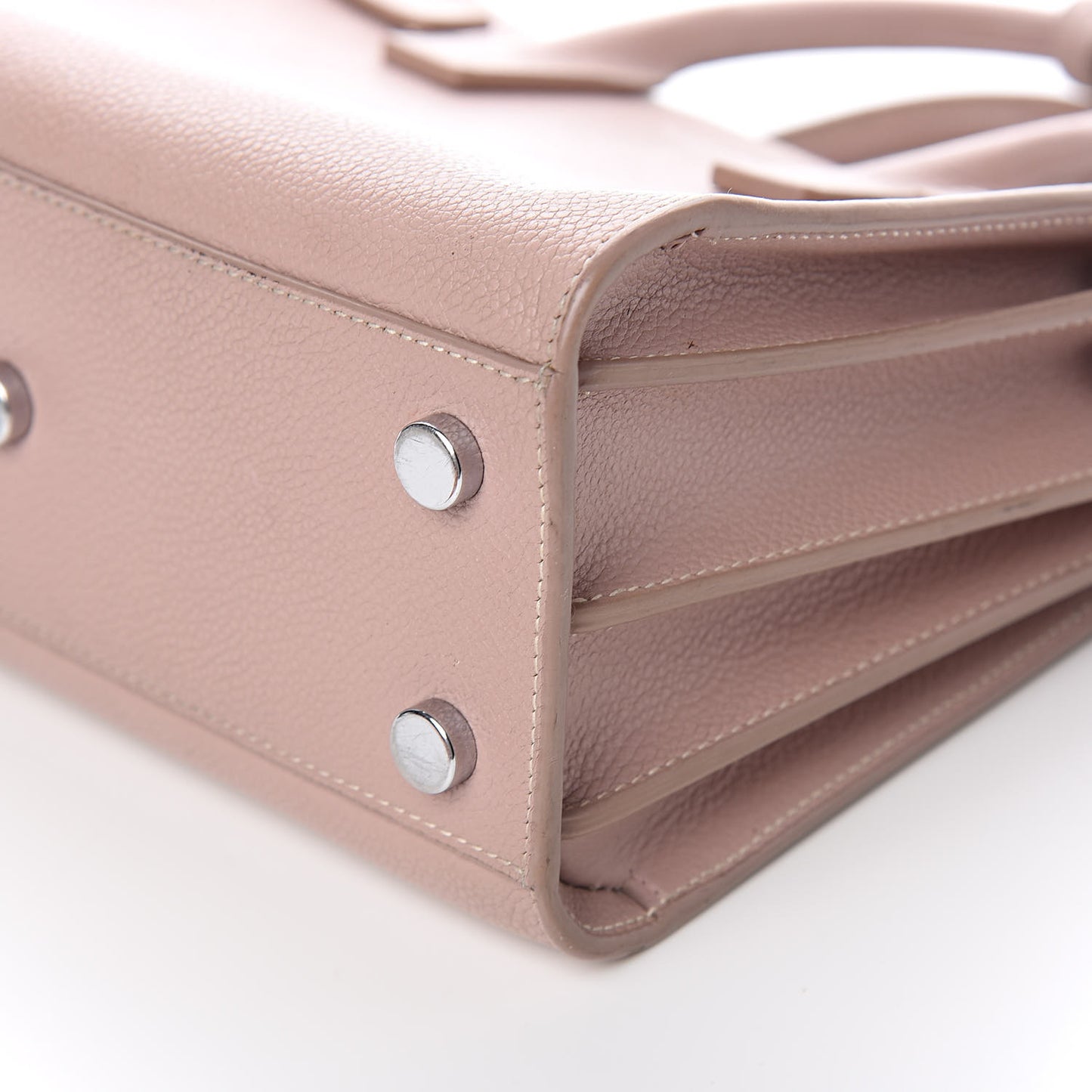 Grained Calfskin Nano Sac De Jour Antique Rose