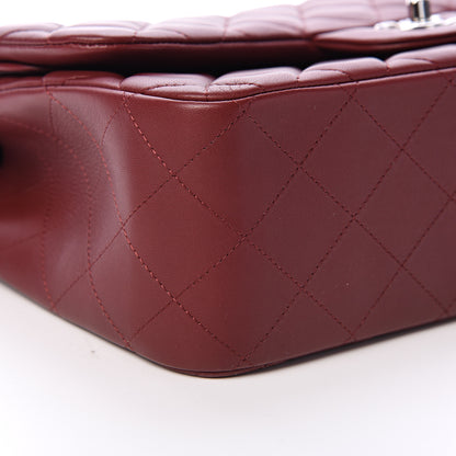 Chanel Lambskin Quilted Jumbo Double Flap Burgundy 10 of 13