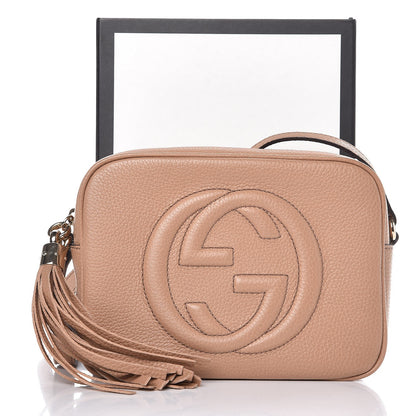 Gucci Pebbled Calfskin Small Soho Disco Bag Camelia 8 of 8