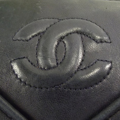 Chanel Lambskin Chevron Tassel Bag Navy 7 of 12