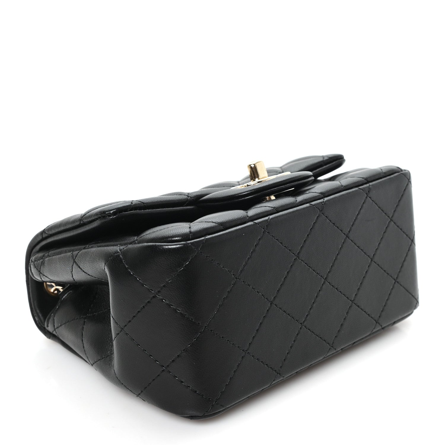 Chanel Lambskin Quilted Mini Square Flap Black 4 of 11