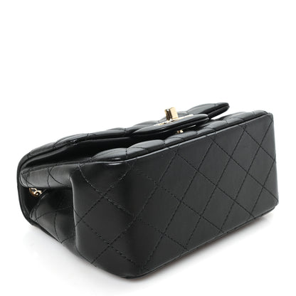 Chanel Lambskin Quilted Mini Square Flap Black 4 of 11