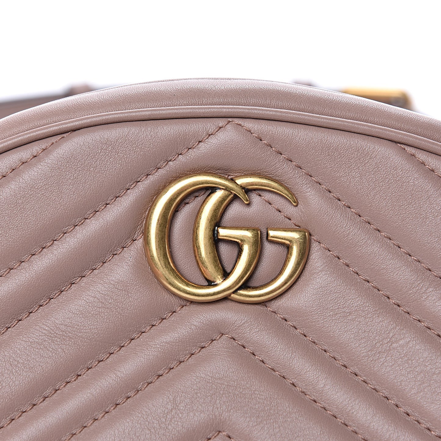 Calfskin Matelasse GG Marmont Belt Bag 85 34 Porcelain Rose