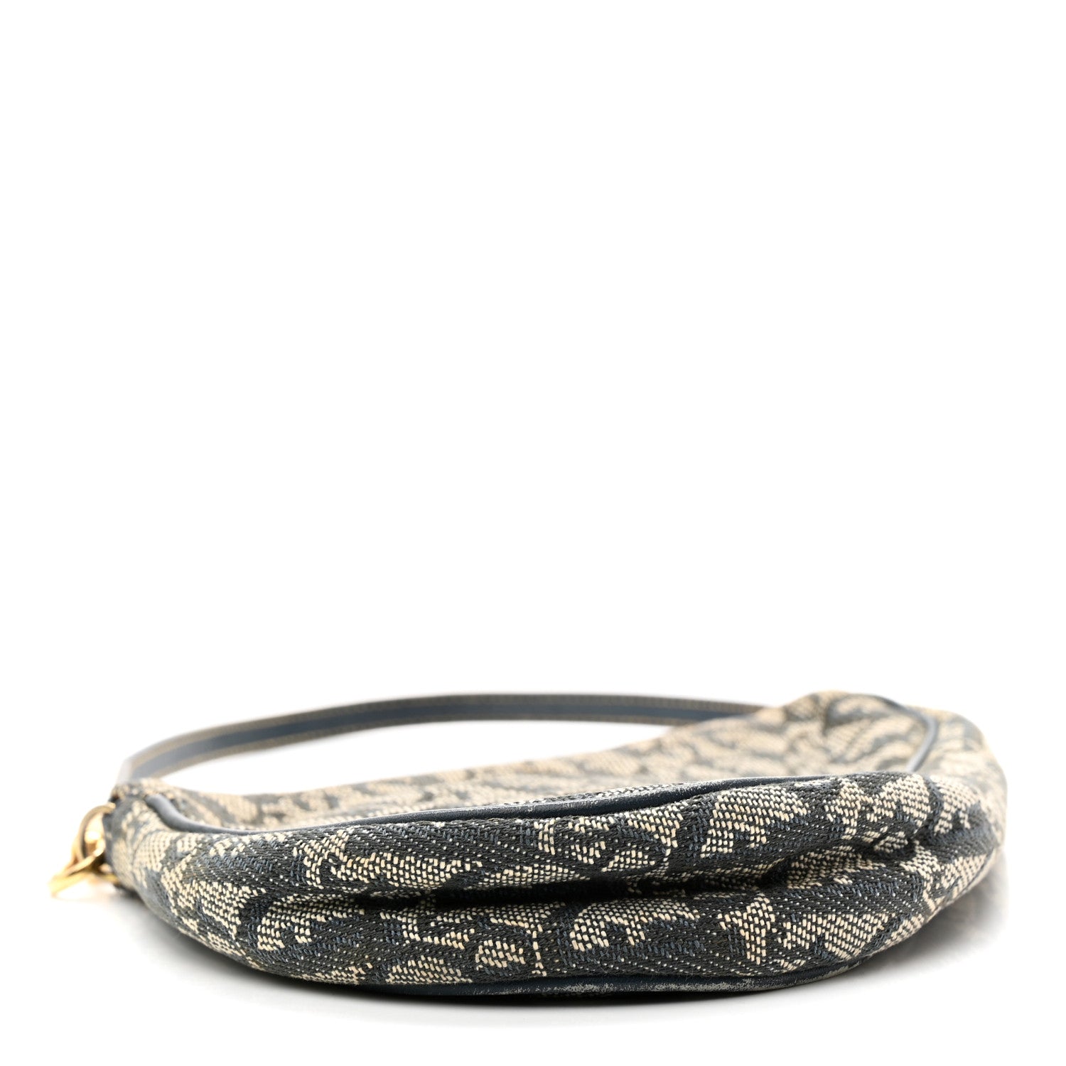 Christian Dior Monogram Mini Saddle Pochette Navy 3 of 8
