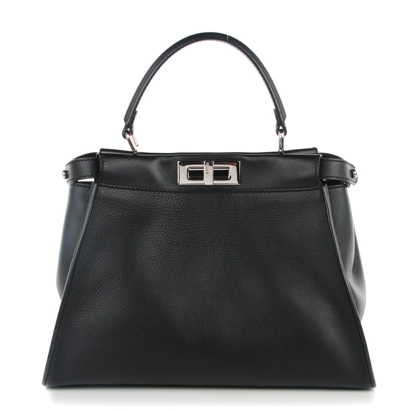 Vitello Seta Python Crocodile Monster Eyes Medium Peekaboo Iconic Satchel Black Girasole