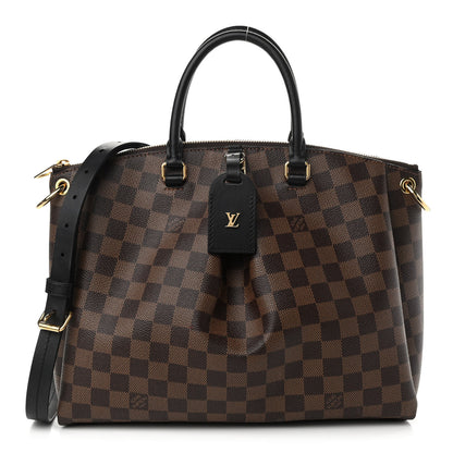 Louis Vuitton Damier Ebene Odeon Tote MM Black 1 of 14