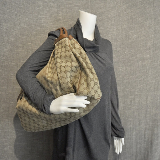 Gucci Monogram Large Sukey Brown 2 of 9