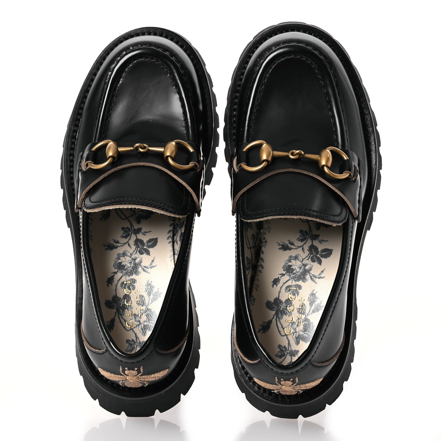 Cordovan Lux Womens Harald Horsebit 25mm Platform Loafers 35.5 Black