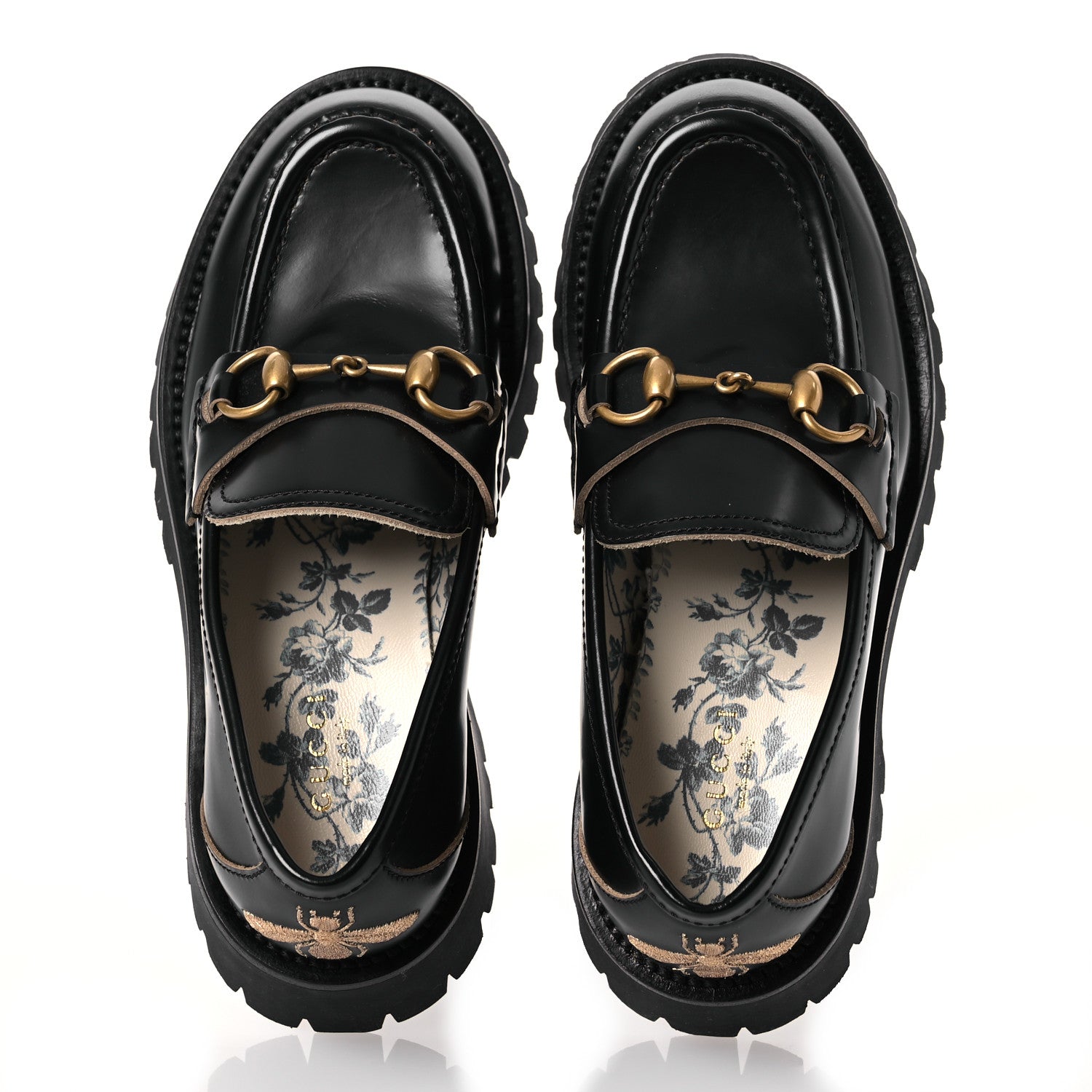 Gucci Cordovan Lux Womens Harald Horsebit 25mm Platform Loafers 35.5 Black 3 of 12