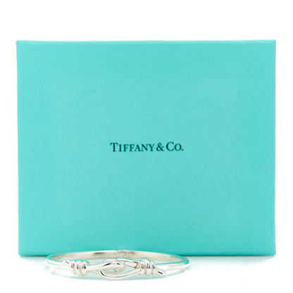 Tiffany Sterling Silver Paloma Picasso Knot Hinged Bangle Bracelet 4 of 4