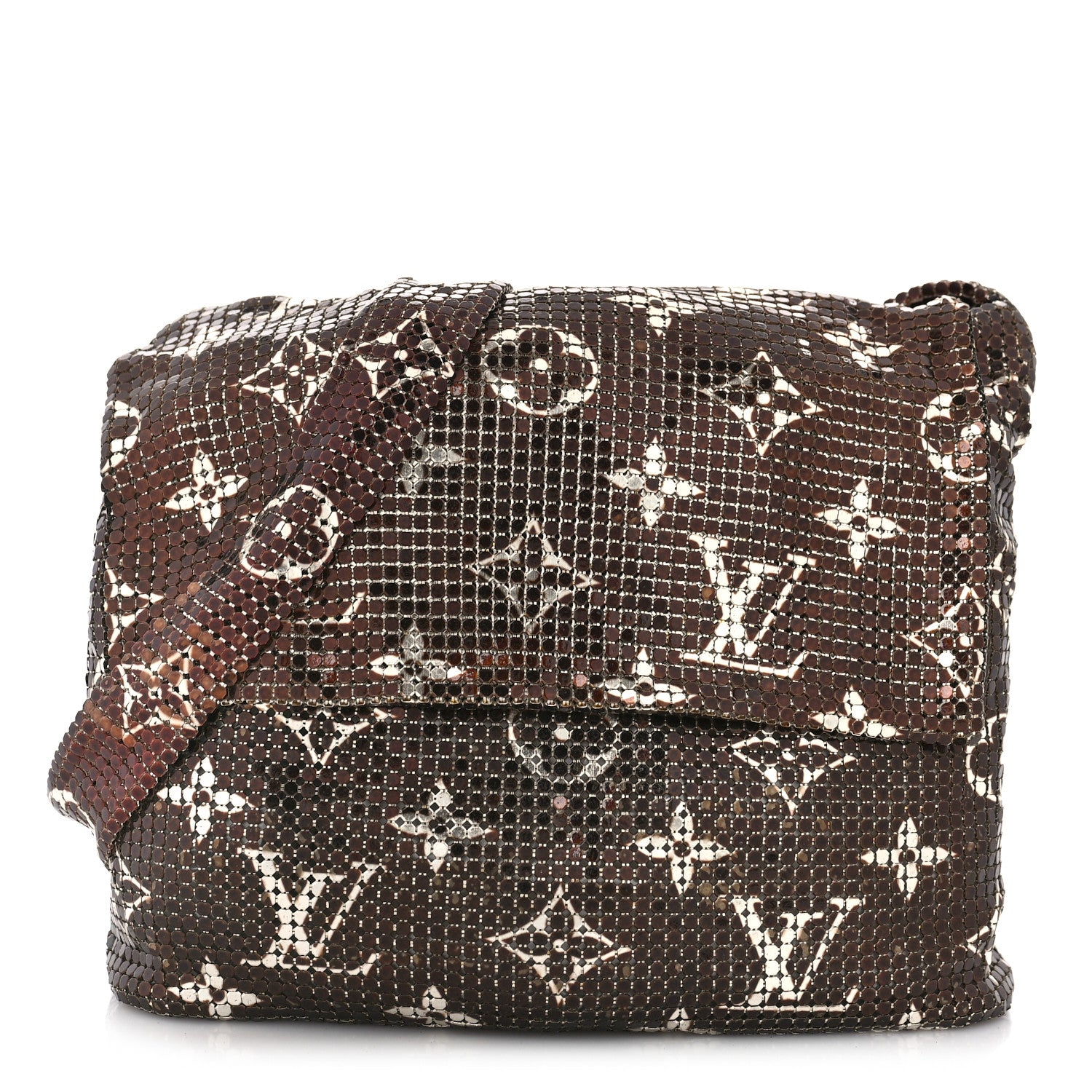 ルイヴィトン モノグラム メッシュ フランシス Louis Vuitton Monogram Mesh Metal Frances Bronze 1261326
