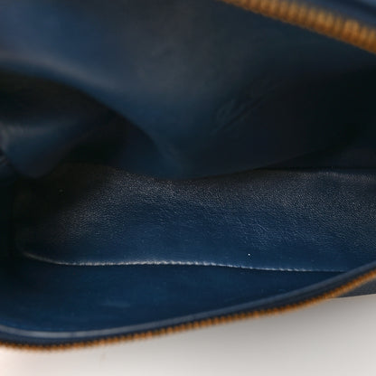 Loro Piana Grained Calfskin L19 Extra Pocket Pouch Navy Blue 5 of 9