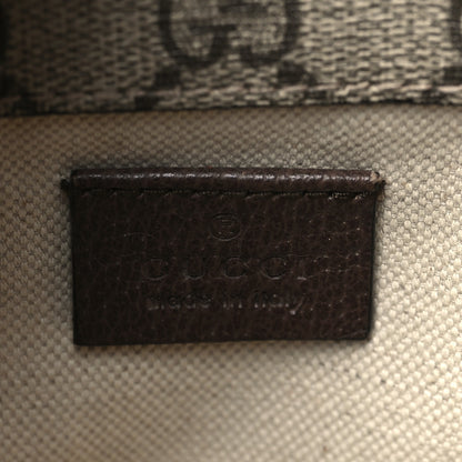 Gucci GG Supreme Monogram Web Small Neo Vintage Double Flap Messenger Bag Beige New Acero 6 of 9