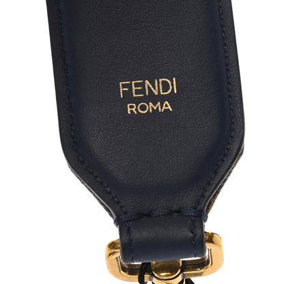 Fendi X FILA Glazed Fabric FF 1974 Mania Mini Strap You Mogano Panna Blueberry 4 of 5