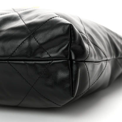 Chanel Shiny Calfskin Quilted Small Chanel 22 Black 11 of 11