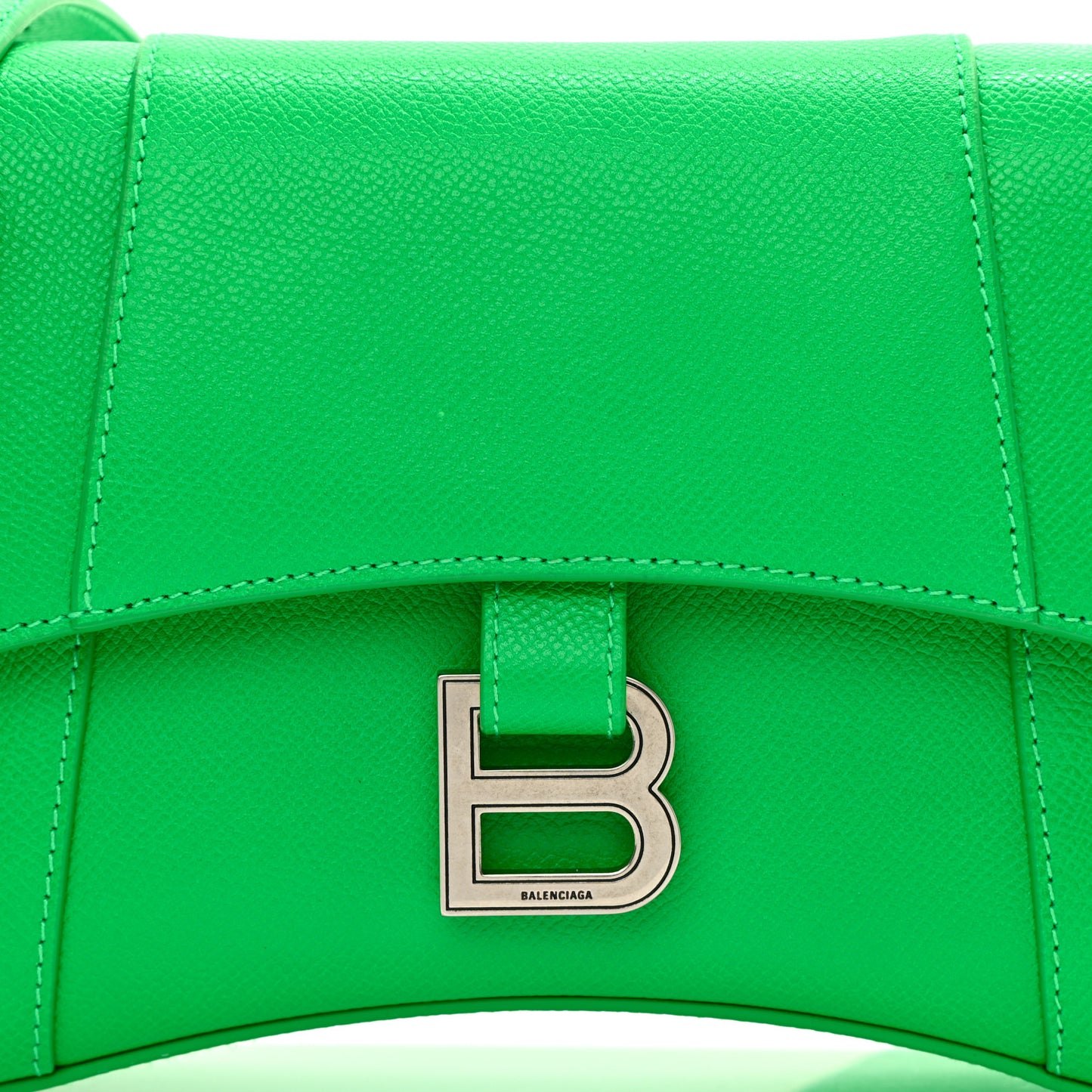 Grained Calfskin XS Downtown Shoulder Bag Vivid Green