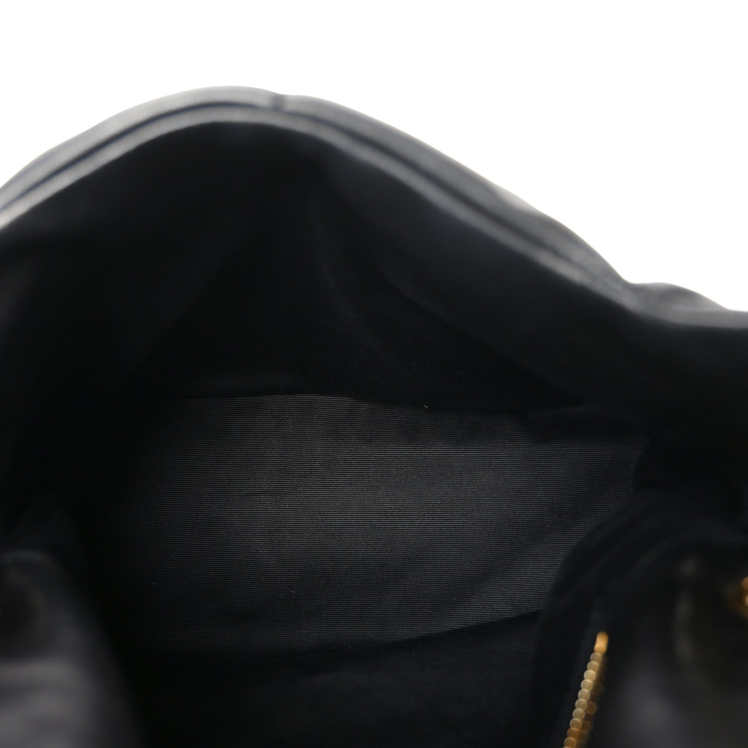 Saint Laurent Lambskin Quilted Small Loulou Puffer Monogram Chain Satchel Black 5 of 11