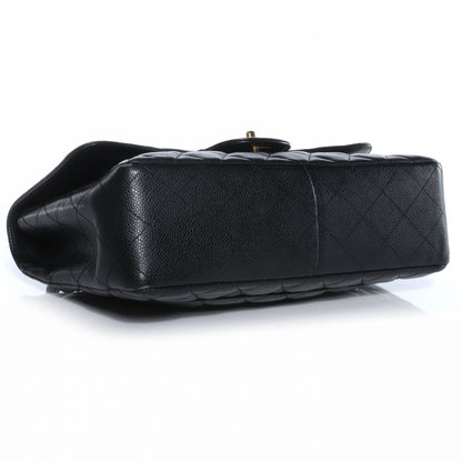 Chanel Caviar Jumbo Single Flap Black 4 of 8