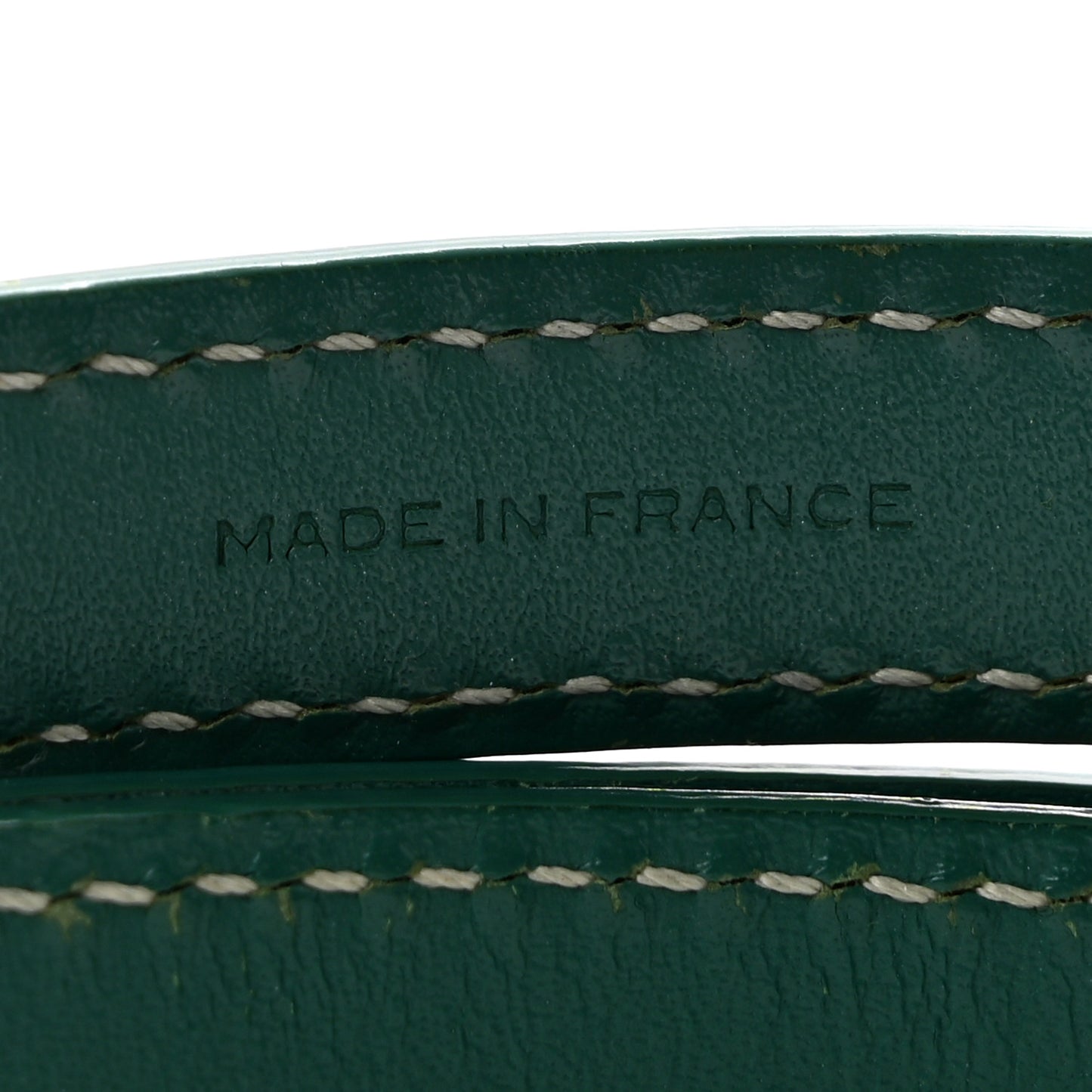 Calfskin Adjustable Shoulder Strap Green
