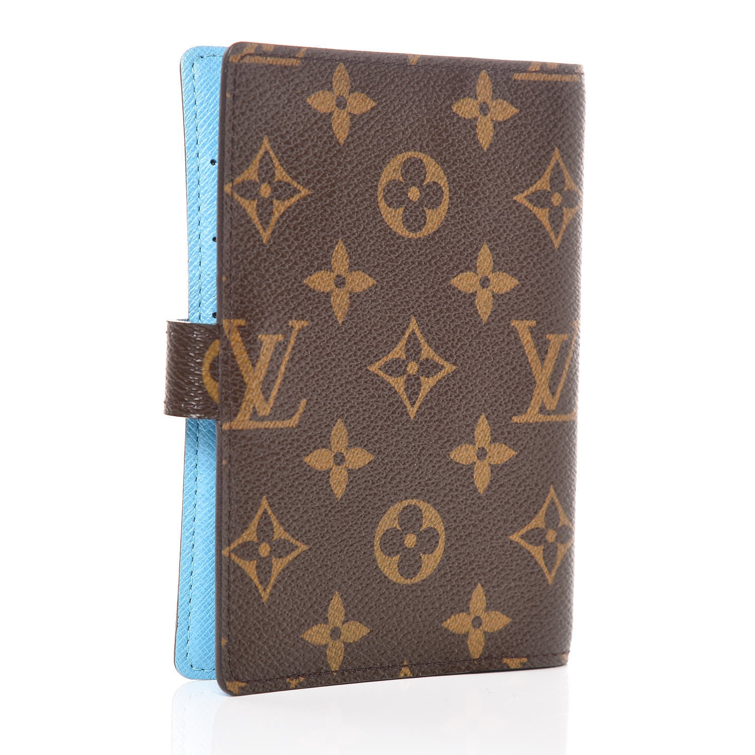 Louis Vuitton Monogram Groom Small Ring Agenda Cover Blue 3 of 7