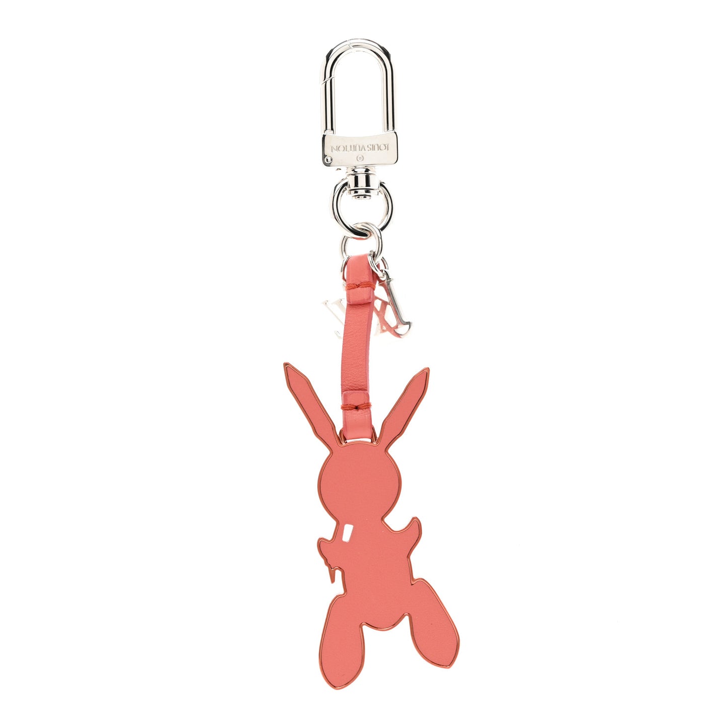 Calfskin Jeff Koons Masters LV Rabbit Bag Charm Key Ring