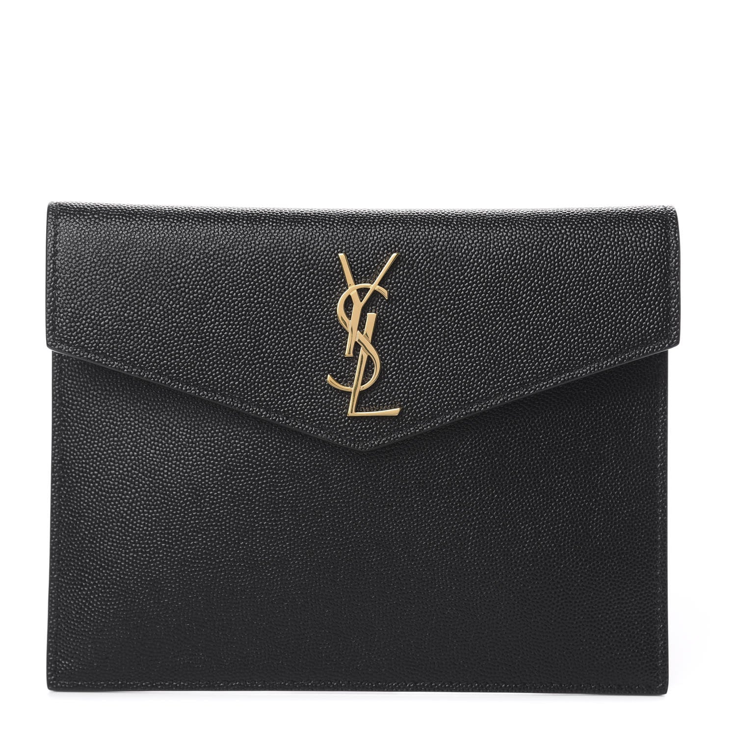 Saint Laurent Grain De Poudre Uptown Baby Pouch Black 1 of 7