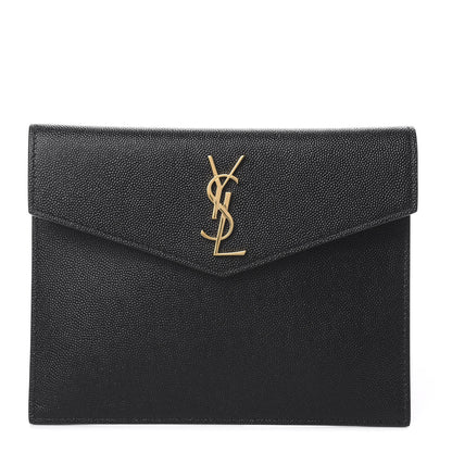 Saint Laurent Grain De Poudre Uptown Baby Pouch Black 1 of 7
