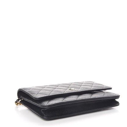 Chanel Caviar Quilted Wallet On Chain WOC Black 4 of 10