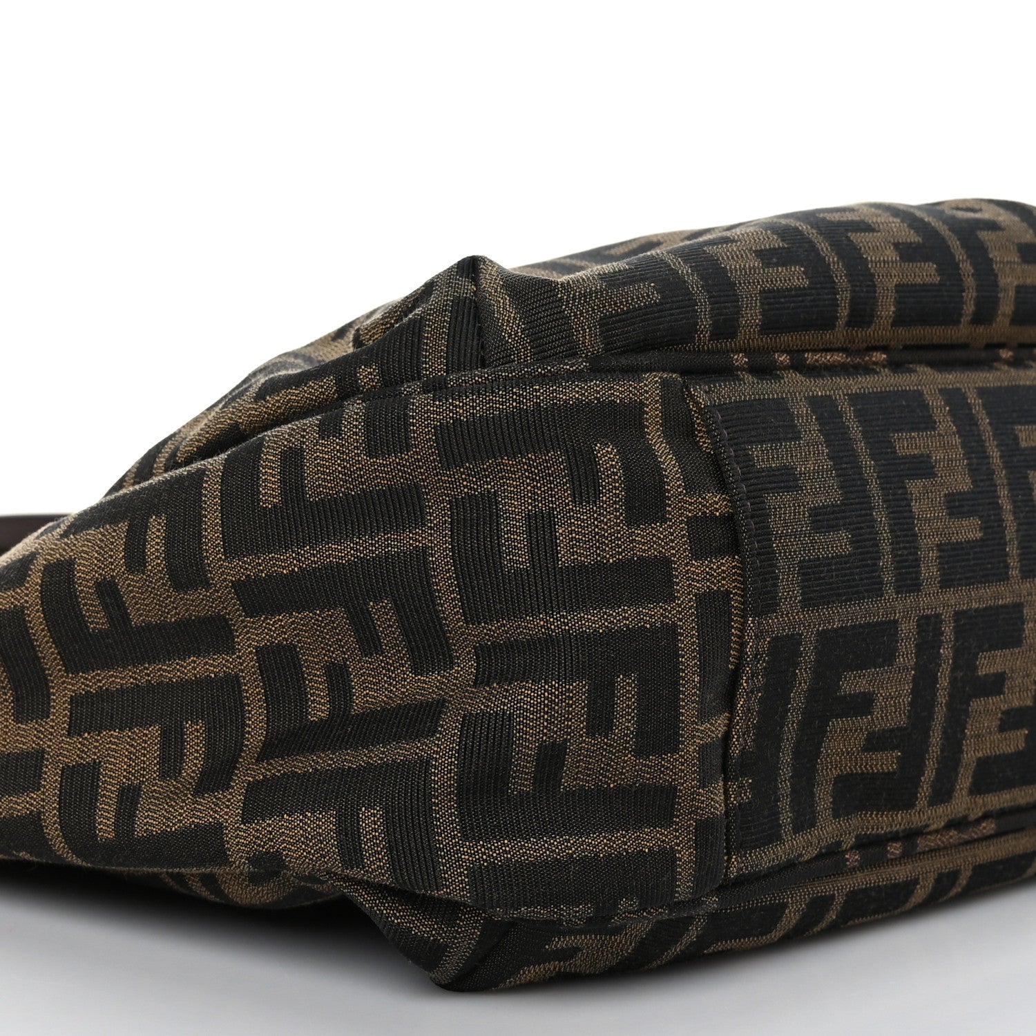 Fendi Zucca Vitello Artic Medium Shopping Tote Tobacco Castagna 8 of 9
