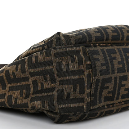 Fendi Zucca Vitello Artic Medium Shopping Tote Tobacco Castagna 8 of 9