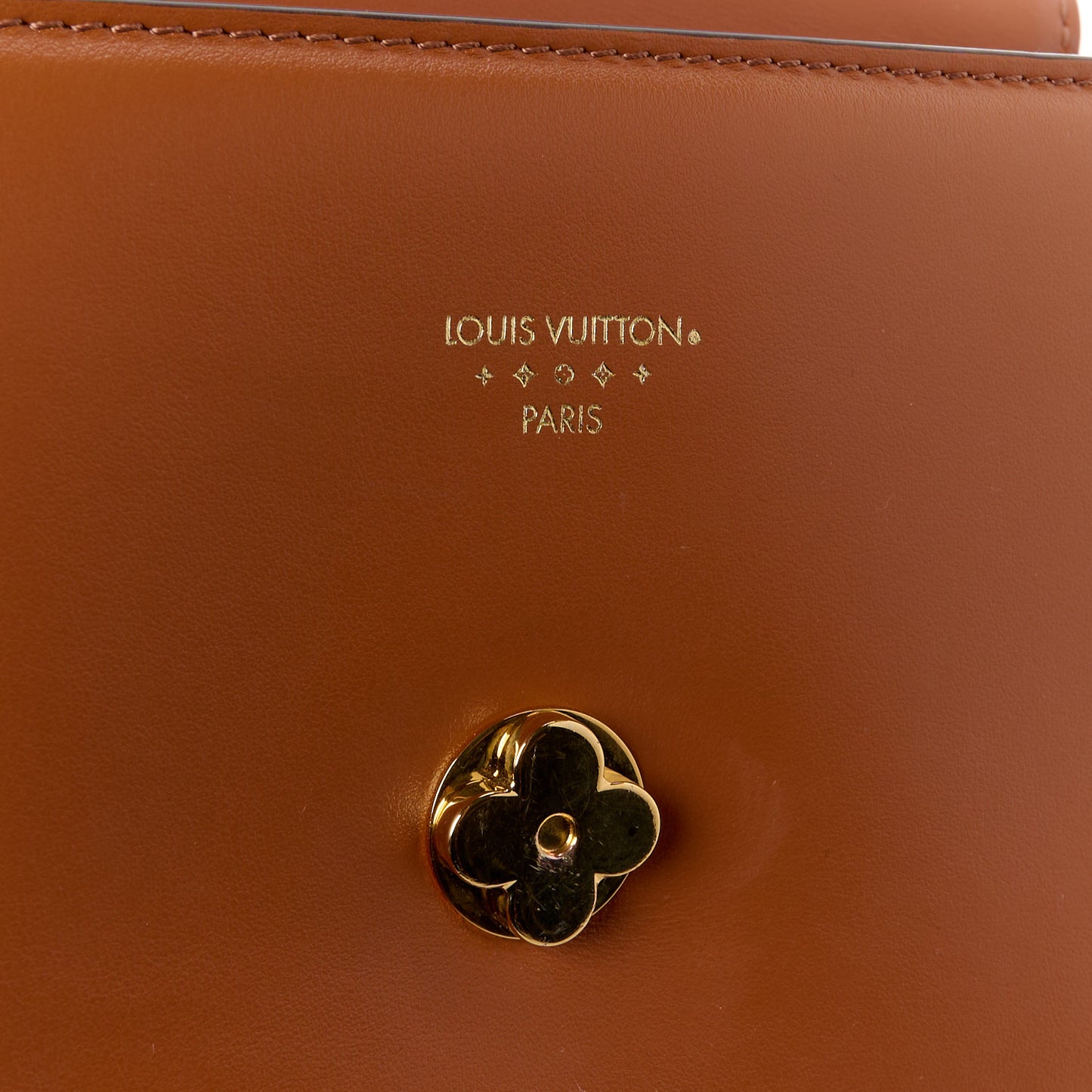 Smooth Calfskin LV Pont 9 Golden Siena