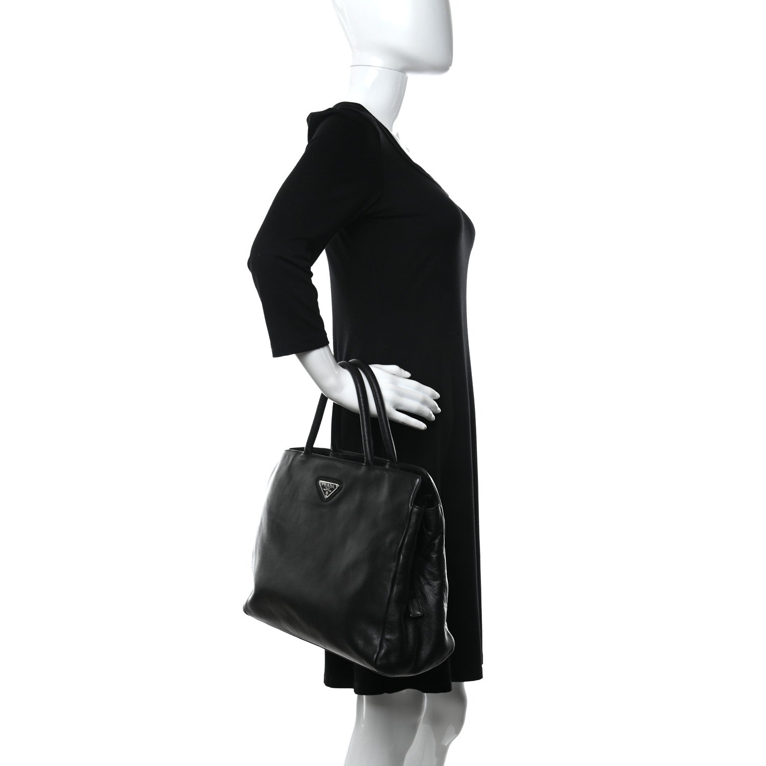 Prada Nappa Sport Tote Black 2 of 9