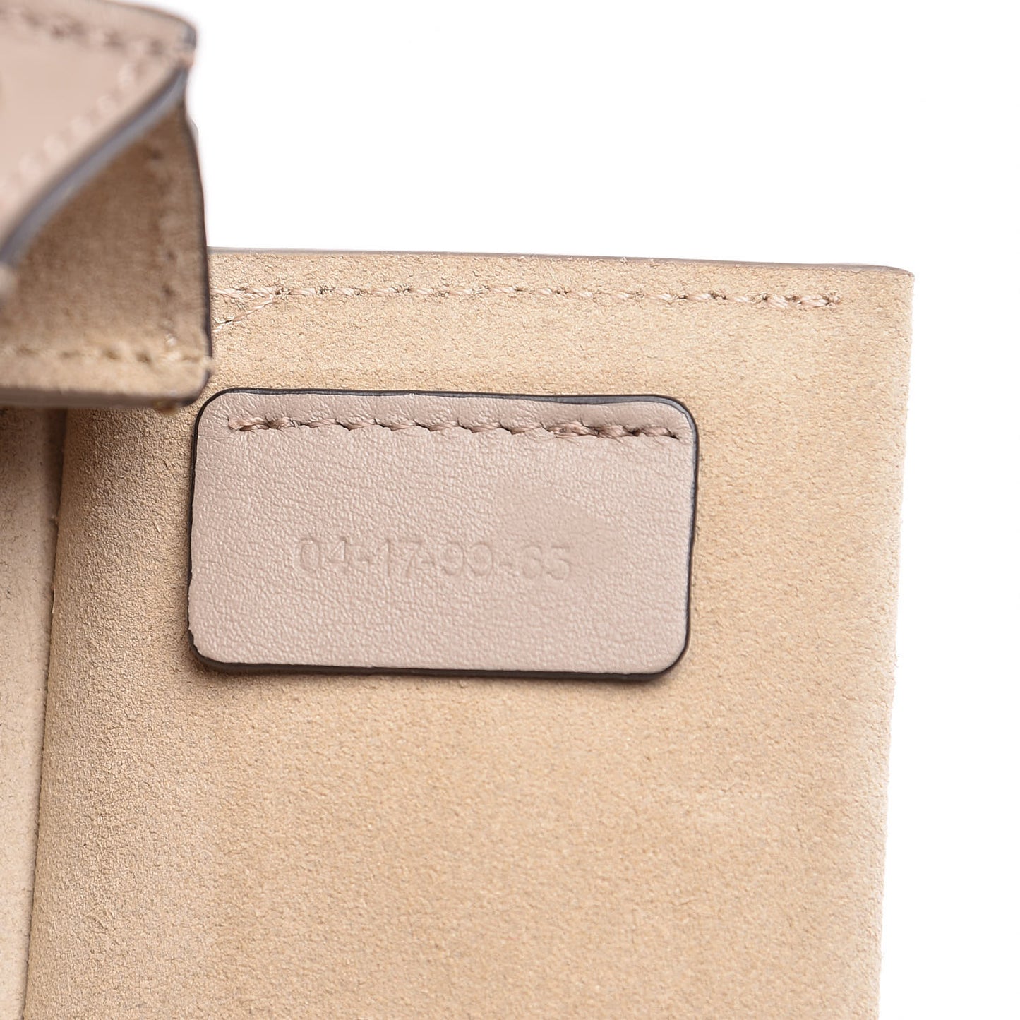 Suede Calfskin Mini Faye Bracelet Bag Motty Grey