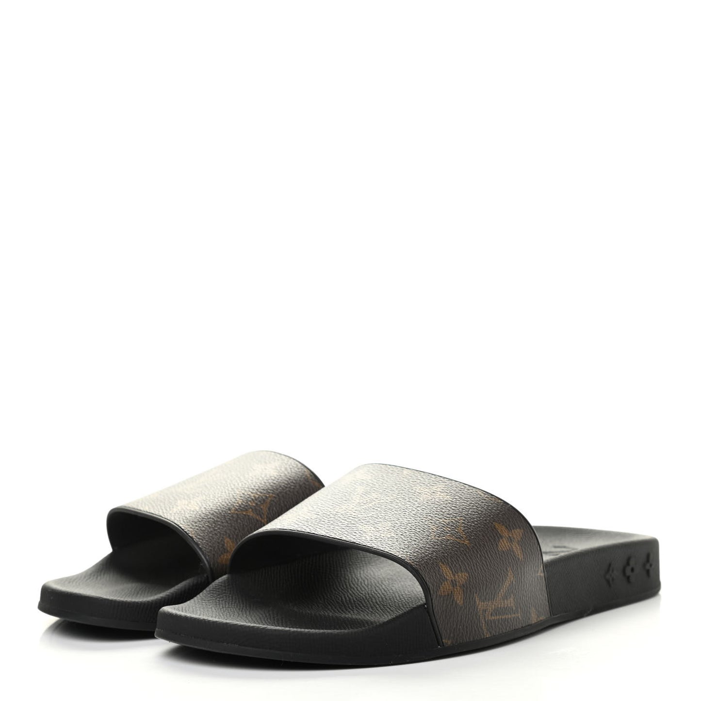 Rubber Monogram Mens Waterfront Mules 5 Macassar