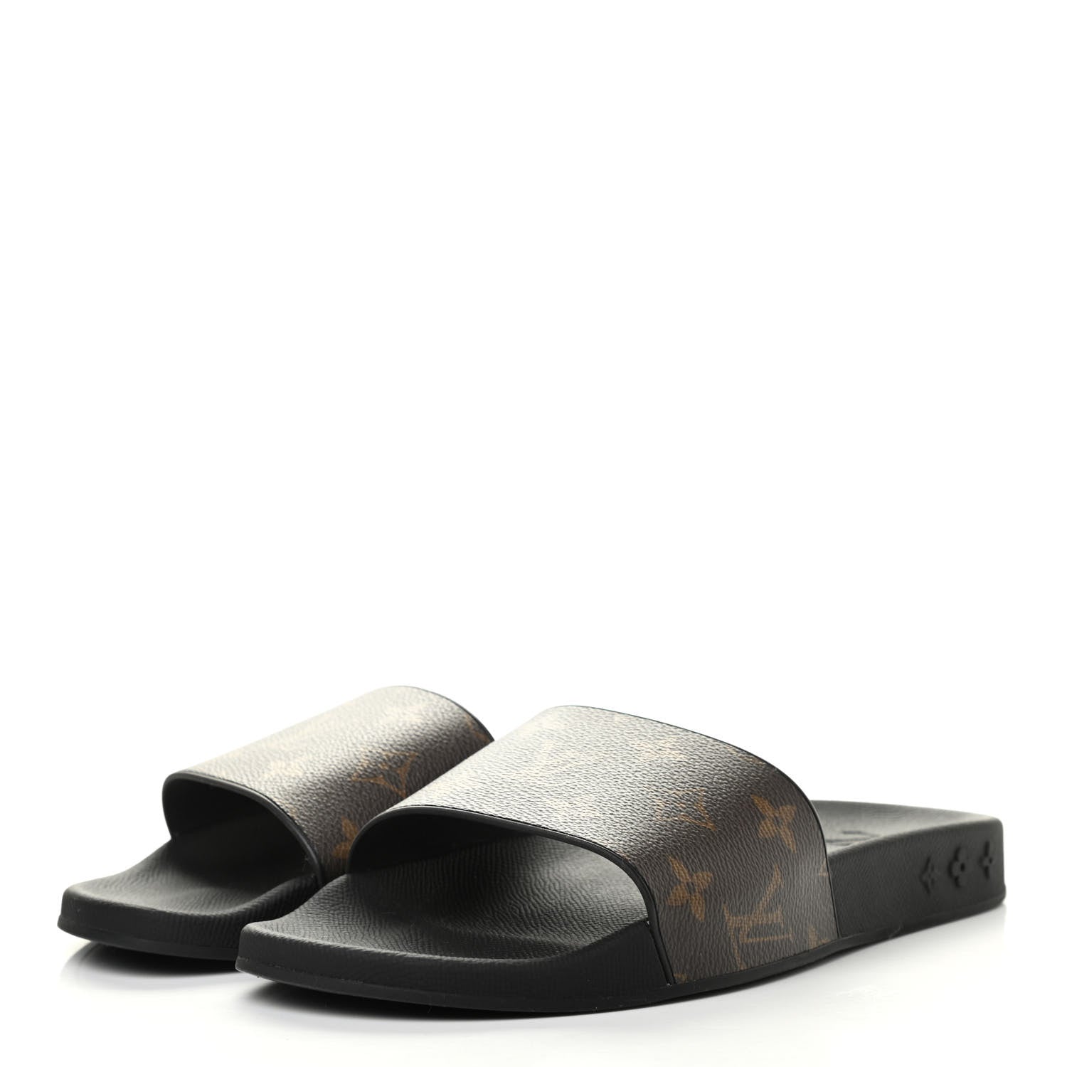 Louis Vuitton Rubber Monogram Mens Waterfront Mules 5 Macassar 3 of 6