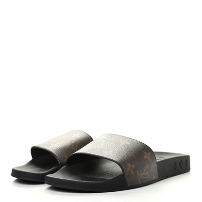 Louis Vuitton Rubber Monogram Mens Waterfront Mules 5 Macassar 3 of 6