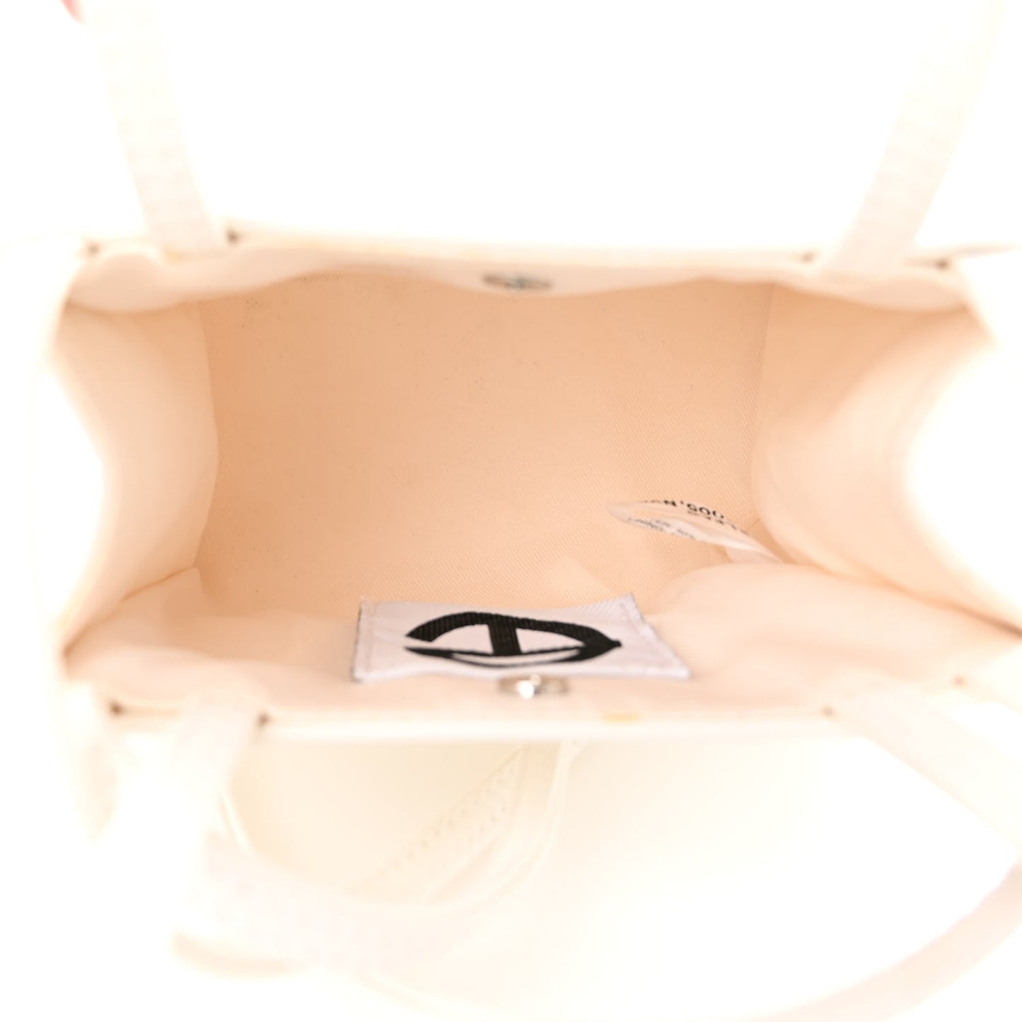 Vegan Leather Small Shopping Bag White