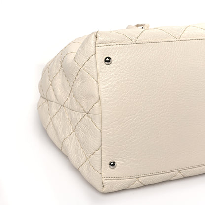 Chanel Glazed Calfskin On The Road Drawstring Tote Ivory 8 of 11