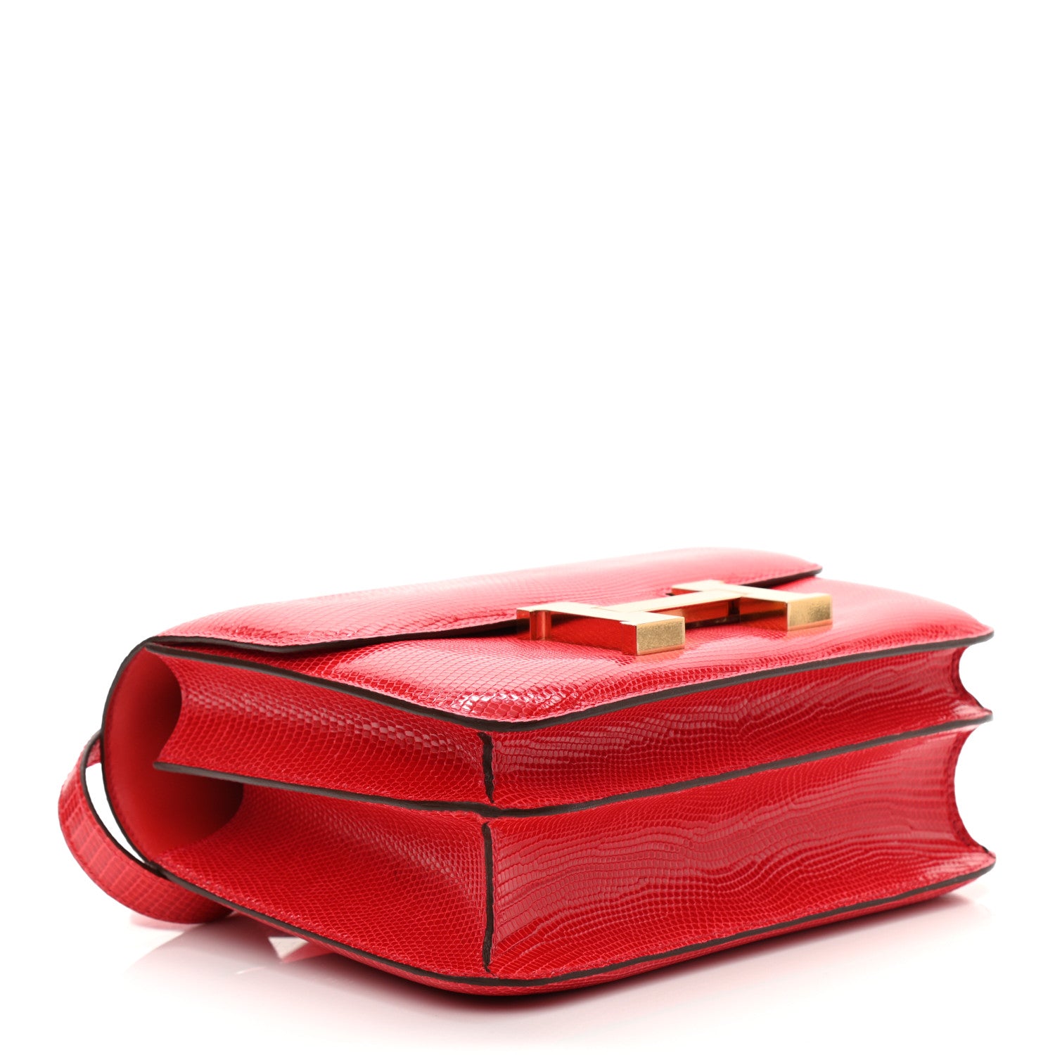 Hermes Lizard Constance 24 Rouge Exotique 4 of 13