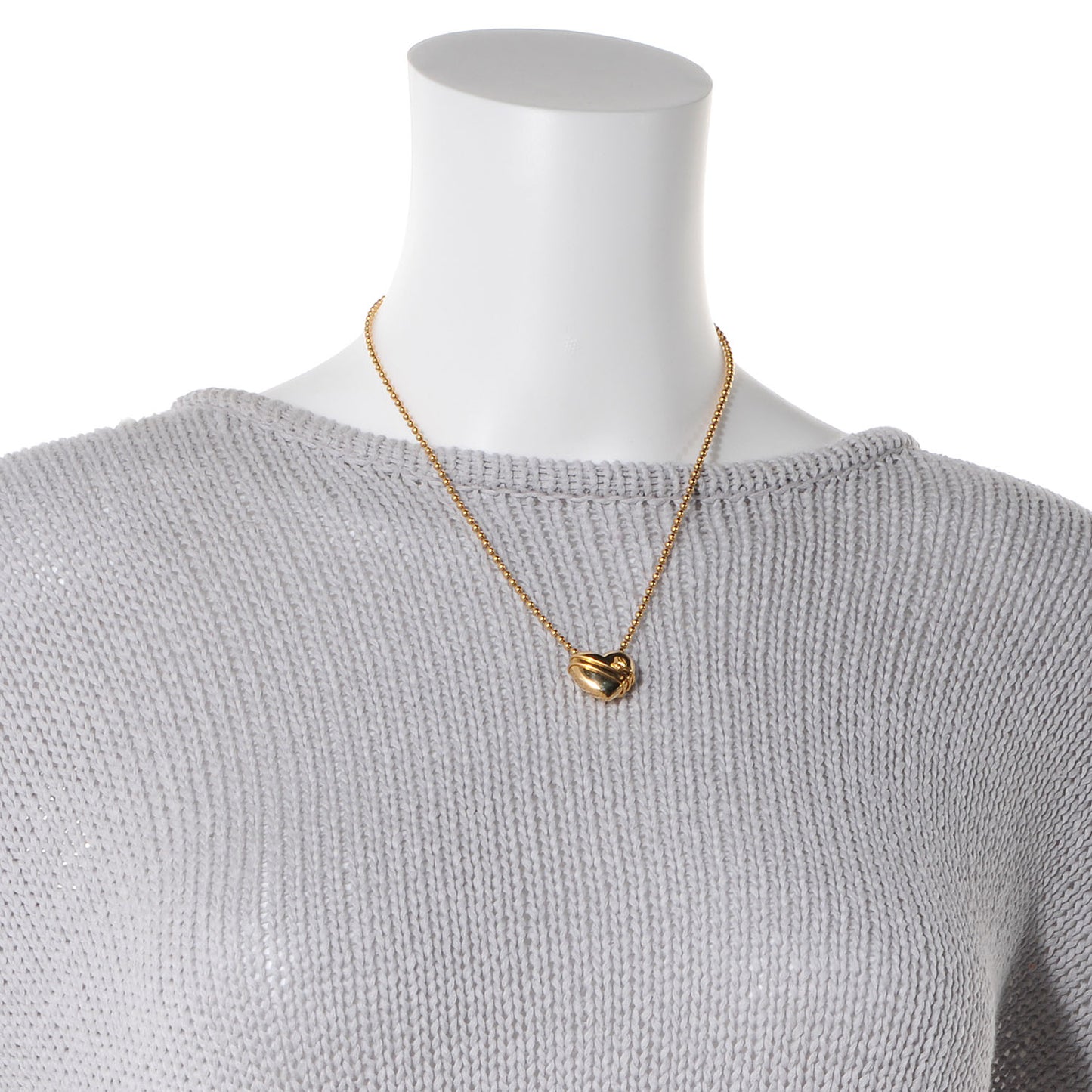 18K Yellow Gold Heart Arrow Necklace